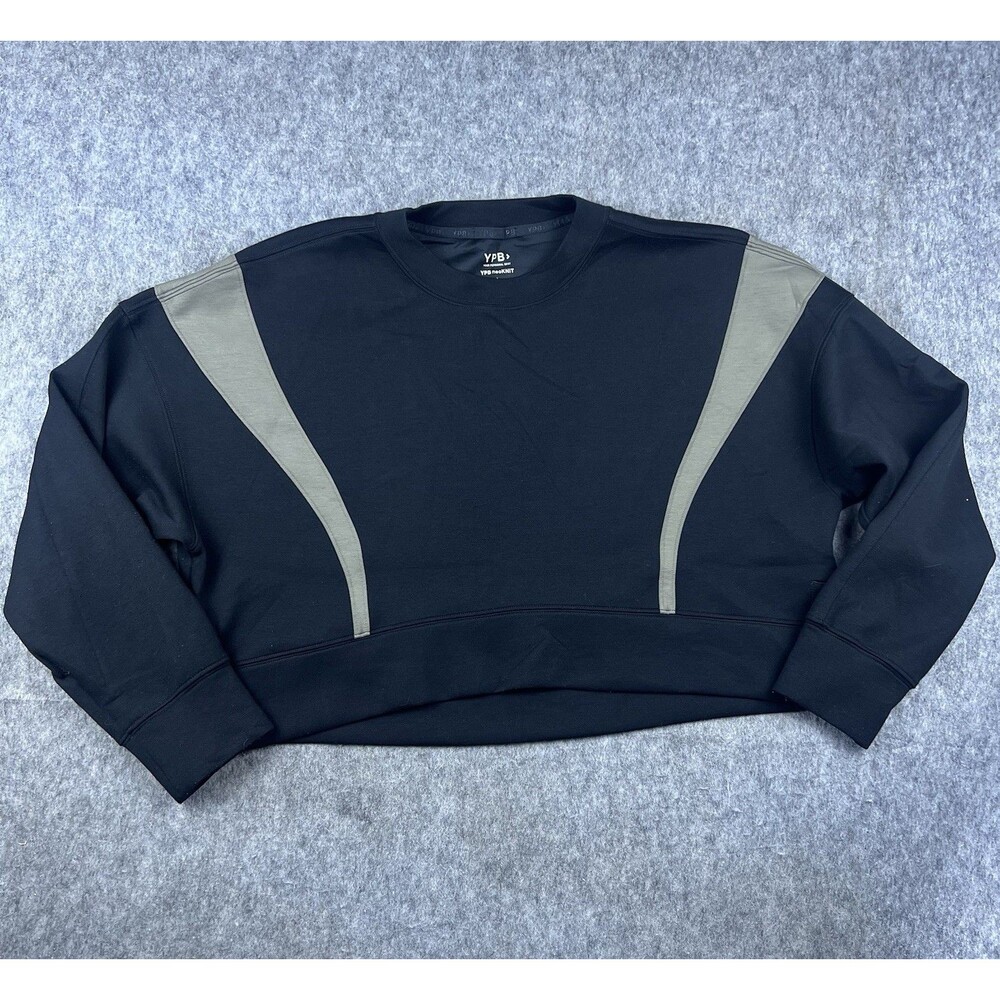 YPB Abercrombie & Fitch NeoKnit Women's Cropped Sweatshirt Long Sleeve Size L